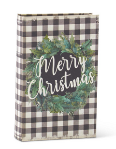 Black & White Buffalo Check MERRY CHRISTMAS Nesting Book