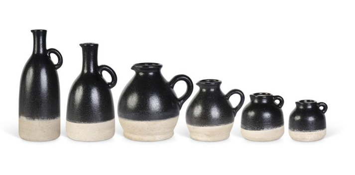 Black Ceramic Pitchers and Jugs