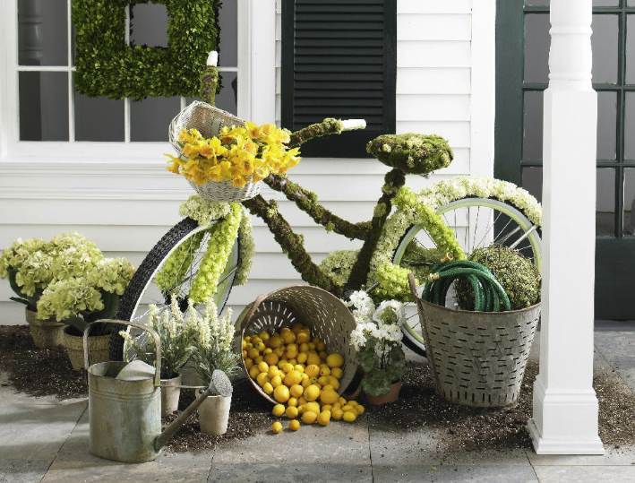 18" Yellow Real Touch Daffodil with Double Bloom and Bud