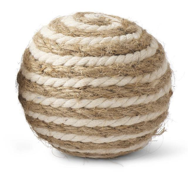 Tan &amp; Cream Seagrass Ball
