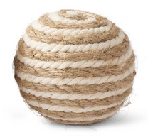 Tan &amp; Cream Seagrass Ball
