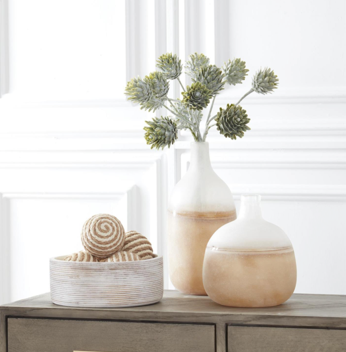 Tan &amp; Cream Seagrass Ball