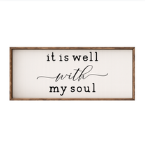 It is Well with My Soul – Rustic Wood Framed Sign