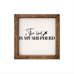 The Lord is My Shepherd – Rustic Wood Framed Sign