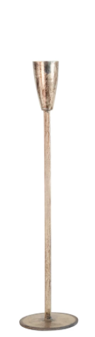Metal Taper Holders with Antique Finish