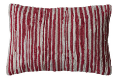 Hand Woven Recycled cotton Lumbar Pillow, 2 Styles