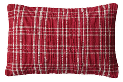 Hand Woven Recycled cotton Lumbar Pillow, 2 Styles
