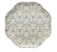 Bamboo Melamine Scalloped Plate, 4 styles