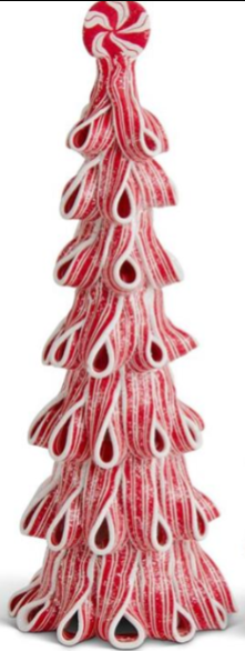 Set of 2 Ribbon Candy Trees