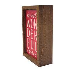 Most Wonderful Time - Wall Accent