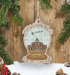 Casey Town Snowglobe Ornament