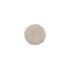 Round Cotton Embroidered Pillow