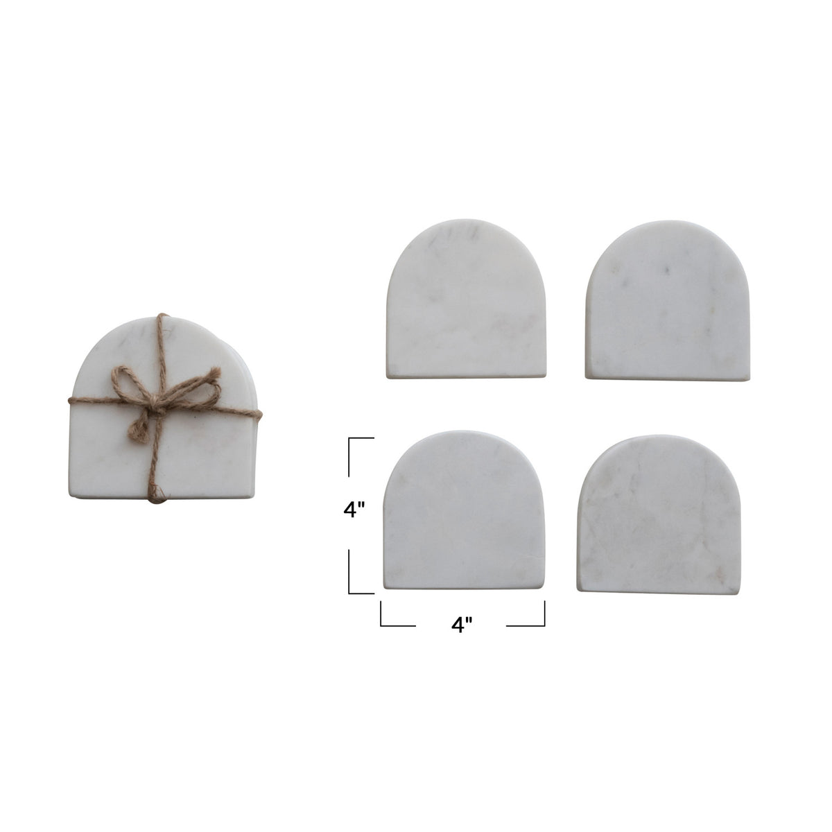 Arched Marble Coasters