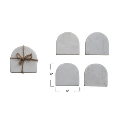 Arched Marble Coasters