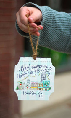 I'm Dreaming of a Hometown Christmas Casey Ornament