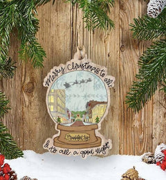 Casey Town Snowglobe Ornament