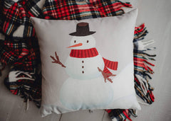 Snowman Throw Pillow