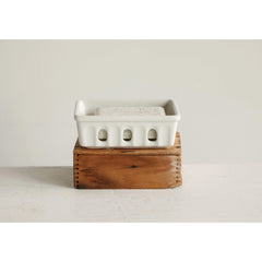 Stoneware Berry Basket/Soap Dish