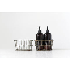 Wire Basket Lotion/Soap Bottle Holder