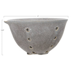 Stoneware Berry Bowl with Glaze