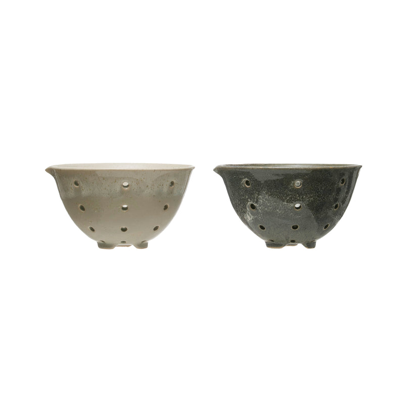 Stoneware Berry Bowl with Glaze