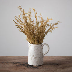 Stoneware Pitcher with Glaze