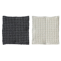 Cotton Waffle Weave Dish Cloths w/ Loops