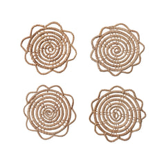 Hand-Woven Palm Coasters