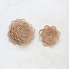 Hand-Woven Palm Coasters