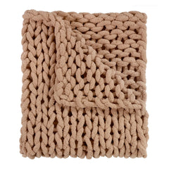 Chunky Knit Chenille Throw