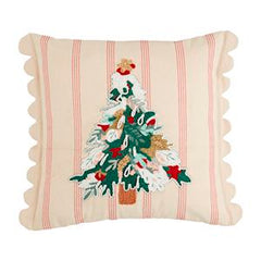 Striped Embroidery Pillows