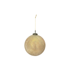 Recycled Glass Seeded Ball Ornament