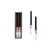 Unscented Snowman Taper Candles