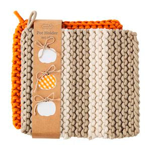Fall Crochet Pot Holder Set
