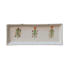 Hand-Painted Stoneware Platters