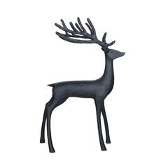 Resin Reindeer Black