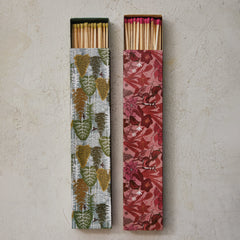 Safety Matches in Matchbox w/ Seasonal Pattern, 4 Styles