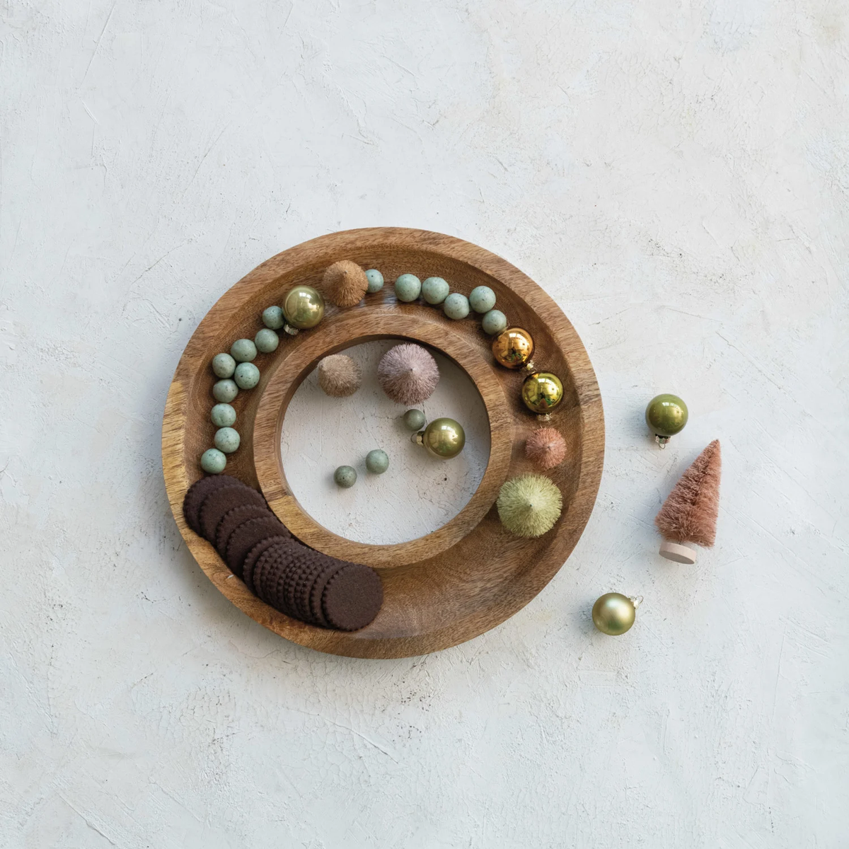 Mango Wood Ring Shaped Serving Tray