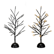 Metal Tree w/ LED Lights, Black