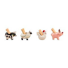 Christmas Farm Toothpick Caddy Sets