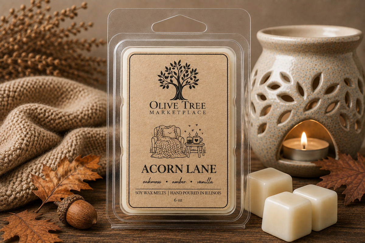 Olive Tree Marketplace Acorn Lane 6 oz soy wax melt