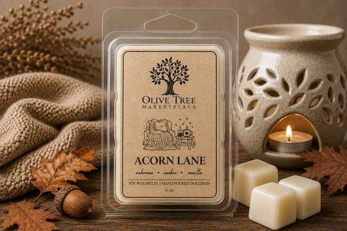 Olive Tree Marketplace Acorn Lane 6 oz soy wax melt