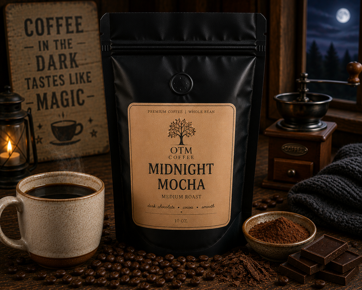 Olive Tree Marketplace Midnight Mocha coffee lifestyle photo
