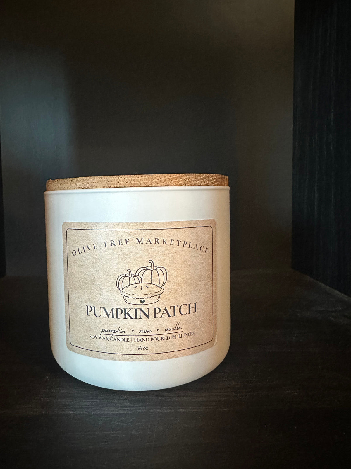 Olive Tree Marketplace Pumpkin Patch 16 oz soy candle