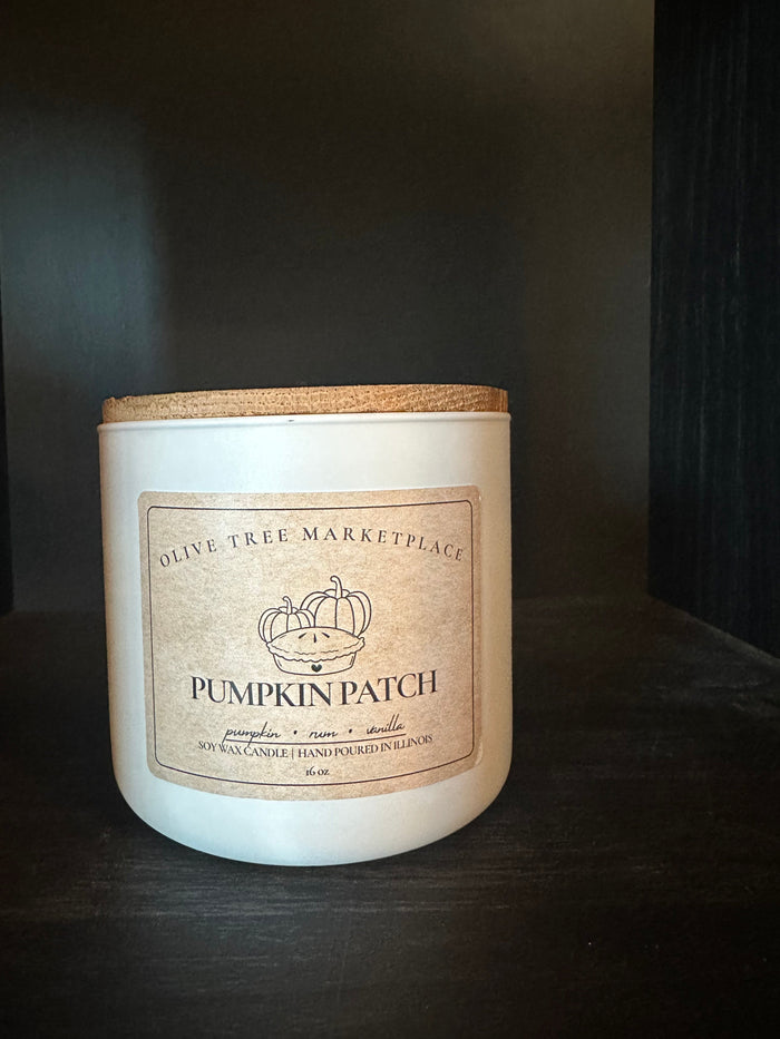 Olive Tree Marketplace Pumpkin Patch 16 oz soy candle