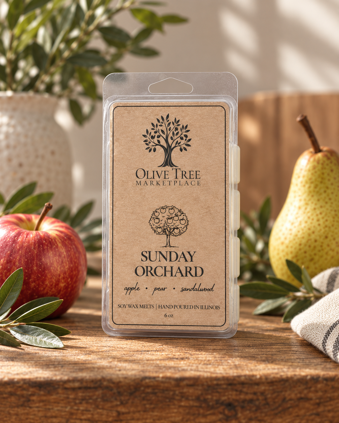 Sunday Orchard 6 oz Simply Elegant soy wax melt