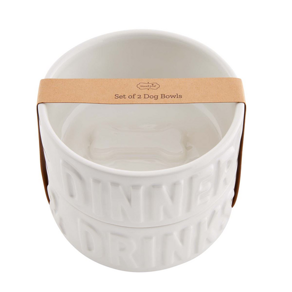 Dinner & Drink Dog Bowl Set