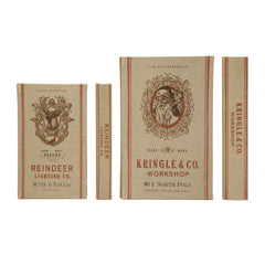 Canvas Book Storage Boxes "Kringle & Co. Workshop"