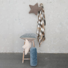 Faux Sherpa Star Shaped Pillow