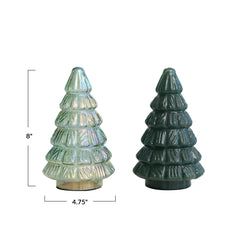 Embossed Glass Tree